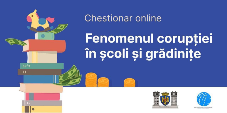 Chestionar online privind fenomenul corupției în școli și grădinițe