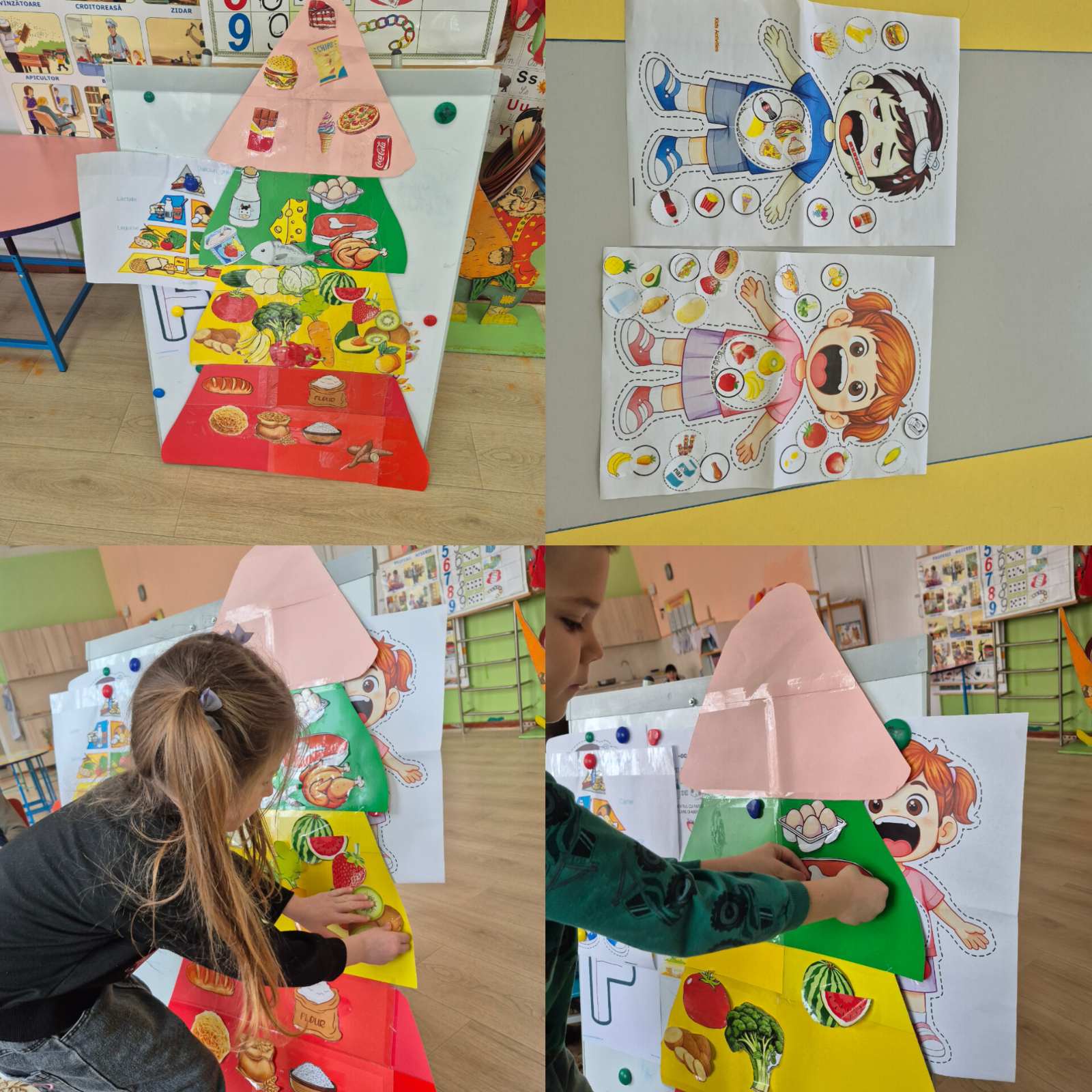 Proiect tematic desfășurat cu copiii grupei mari ,,Mănânc sănătos să cresc mare și frumos»